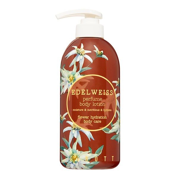 JIGOTT Парфюмированный лосьон для тела с эдельвейсом/EDELWEISS PERFUME BODY LOTION 500мл