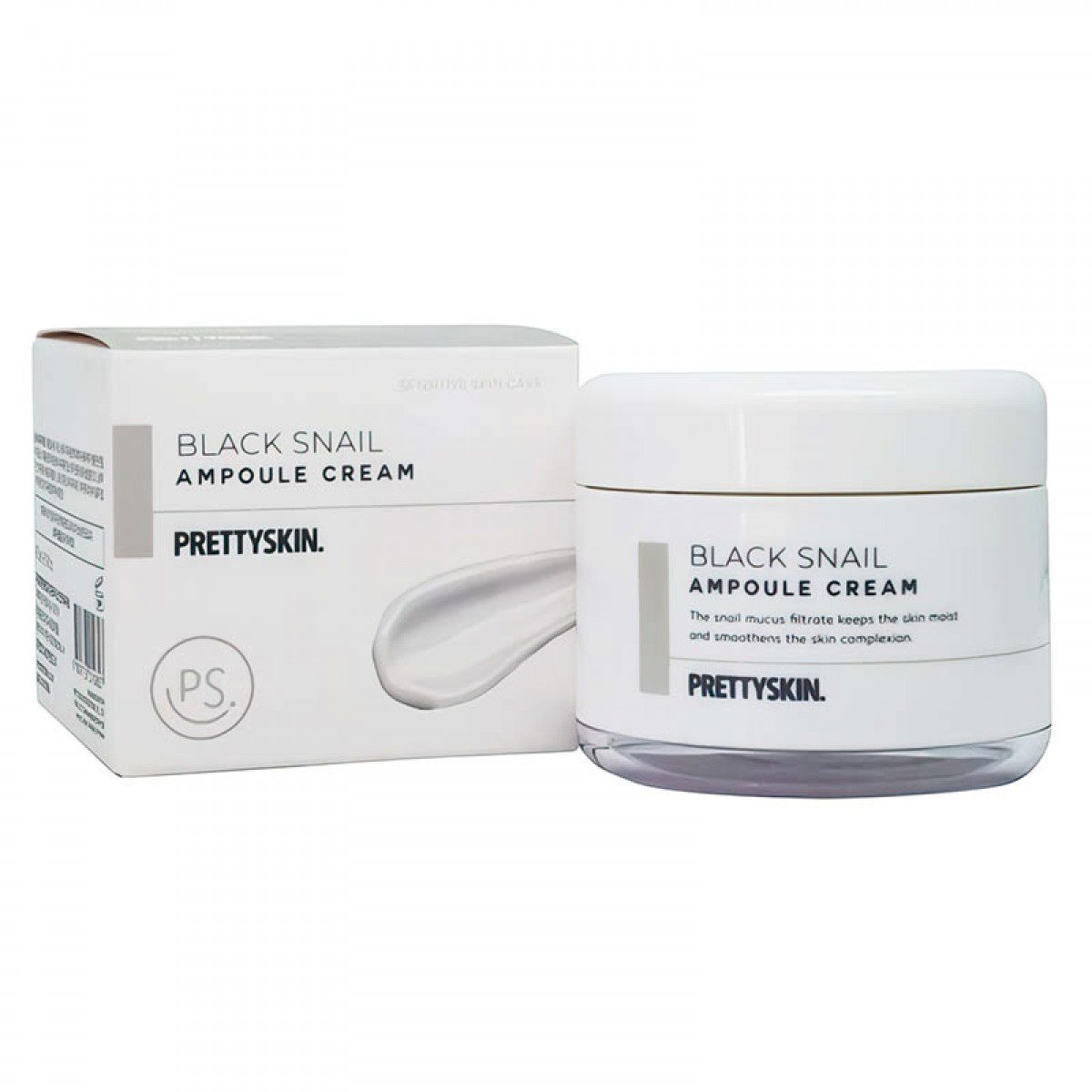 PrettySkin Крем ампульный для лица с муцином чёрной улитки/Ampoule Cream Black Snail 50 мл