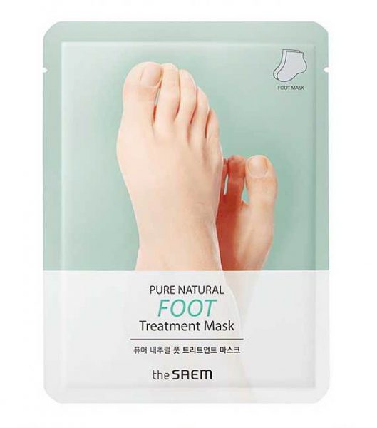 THE SAEM Маска для ног/PURE NATURAL Foot Treatment Mask 8гр*2
