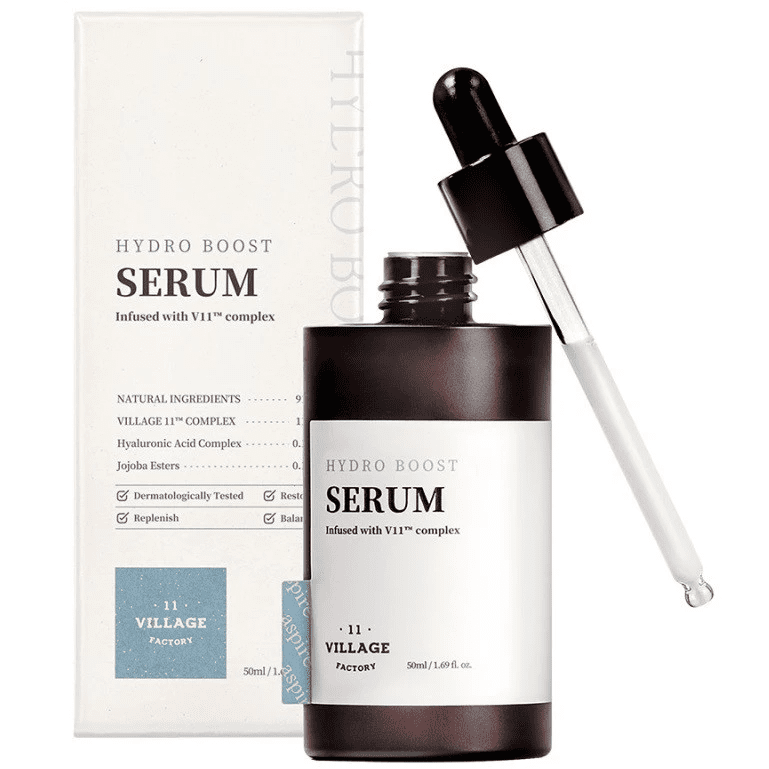 VILLAGE 11 FACTORY HYDRO BOOST SERUM Увлажняющая сыворотка для лица с гиалуроновой кислотой и гидрол