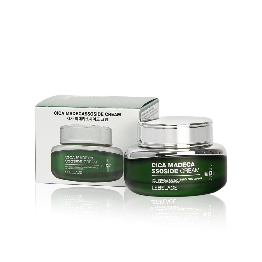 LEBELAGE CICA MADECASSOSIDE CREAM Крем для лица успокаивающий с экстрактом центеллы и мадекассосида