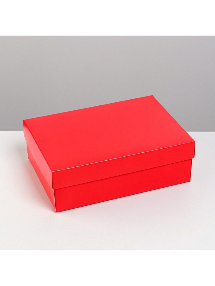 Коробка складная Красная 20 х 18 х 5 см