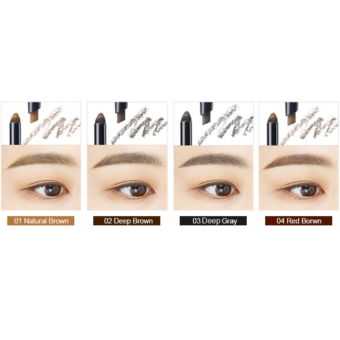THE SAEM Карандаш-пудра для бровей Eco Soul Pencil & Powder Dual Brow 04 Medium Brown 0,5гр THE SAEM Карандаш-пудра для бровей Eco Soul Pencil & Powder Dual Brow 04 Medium Brown 0,5гр