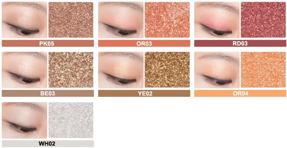 The Saem Тени для век с глиттером Saemmul Single Shadow Glitter BE03