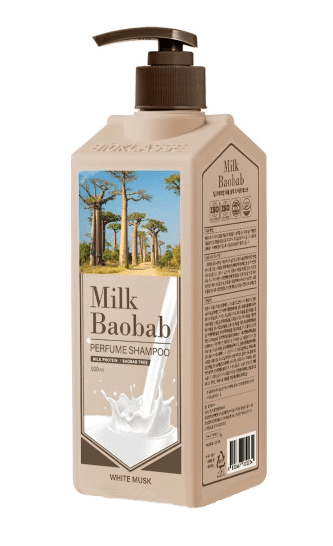MilkBaobab Шампунь для волос с ароматом белого мускуса,Perfume Shampoo White Musk 500мл