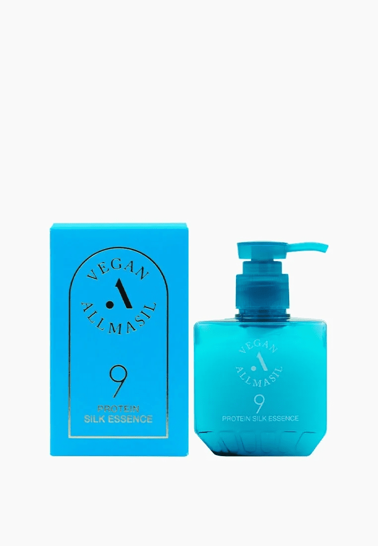ALLMASIL 9 Несмываемая защищающая эссенция для волос Protein Silk Essence 200 мл