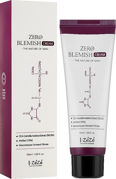 IZEZE Zero Blemish Cream 50ml,Крем для проблемной кожи с центеллой 50 мл