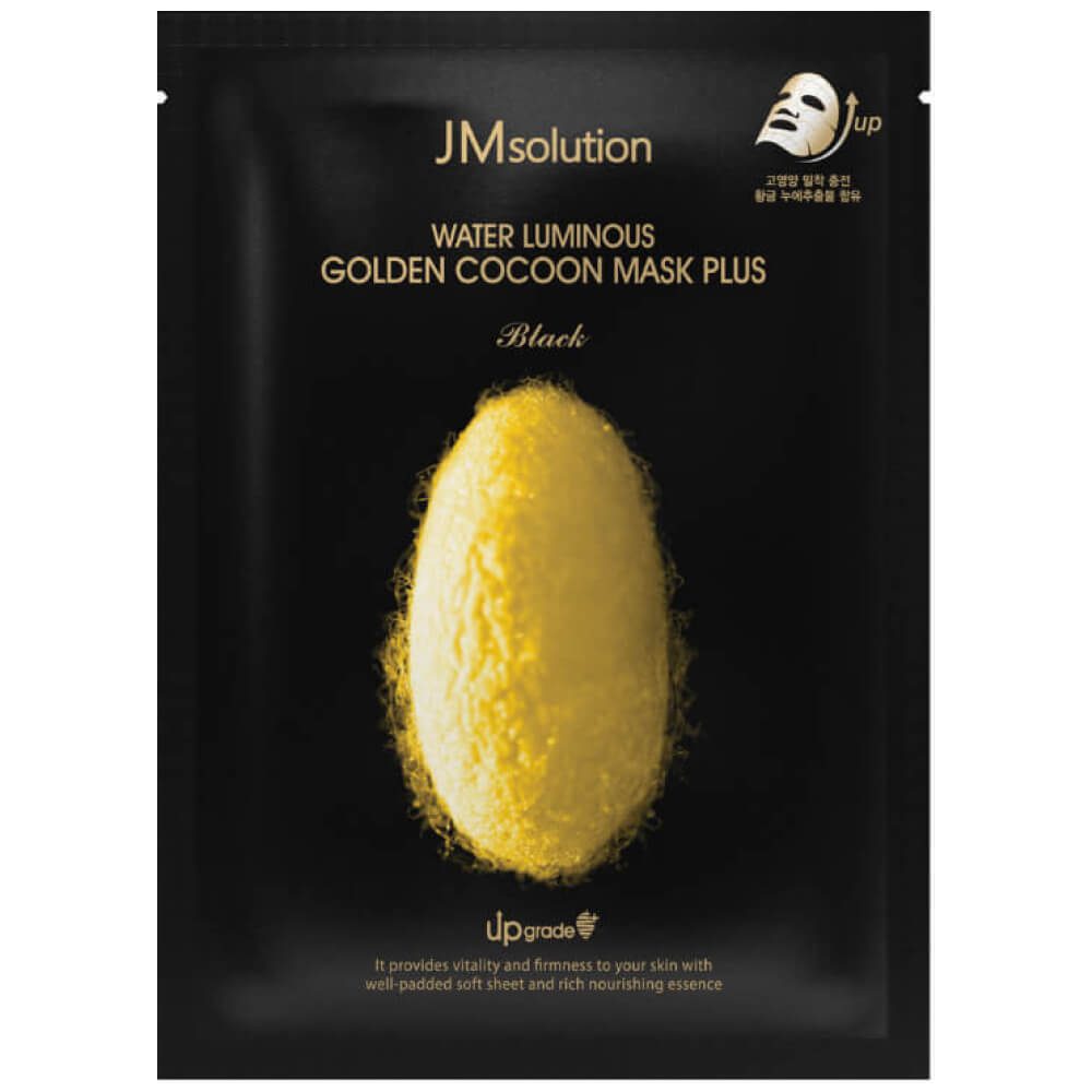 JMsolution Mask Golden Cocoon Water Luminous Plus Black Маска тканевая с экстрактом золотых коконов