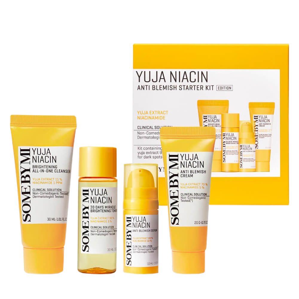 Some By Mi Yuja Niacin Anti Blemish Starter Kit Edition Набор с юдзу для выравнивания тона