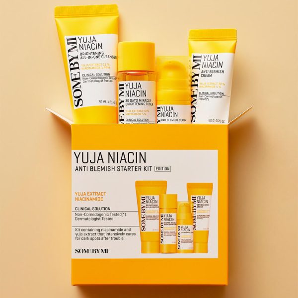 Some By Mi Yuja Niacin Anti Blemish Starter Kit Edition Набор с юдзу для выравнивания тона
