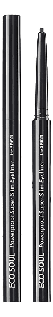 THE SAEM Подводка для глаз тонкая ECO SOUL Powerproof Super Slim Eyeliner BK01 Black 0,1гр