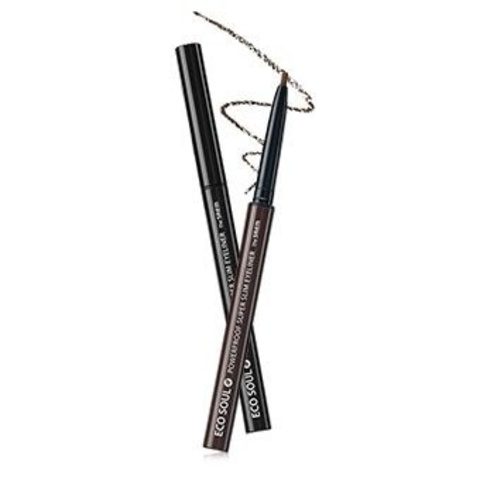 THE SAEM Подводка для глаз тонкая ECO SOUL Powerproof Super Slim Eyeliner BK01 Black 0,1гр