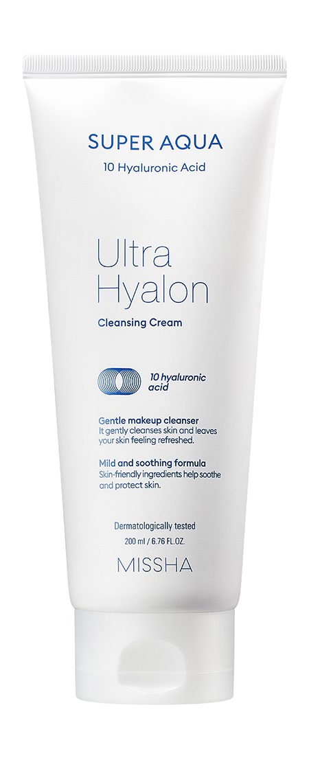 Missha Super Aqua Ultra Hyalron Cleansing Cream Нежный очищающий крем с гиалуроновой кислотой 200ml