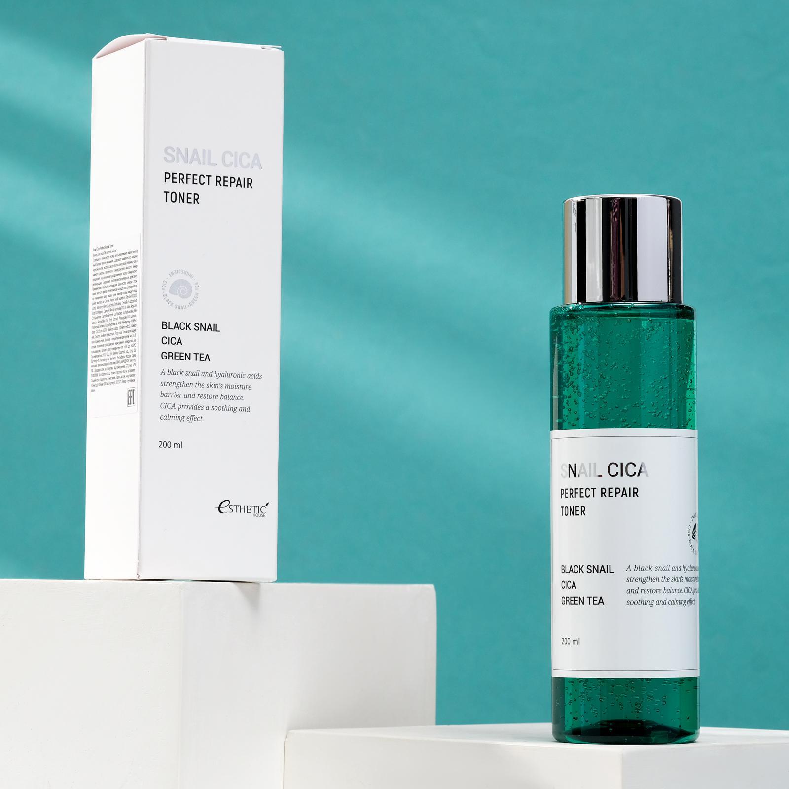 ESTHETIC HOUSE Тонер для лица МУЦИН УЛИТКИ/ЦЕНТЕЛЛА Snail Cica Perfect Repair Toner, 200 мл