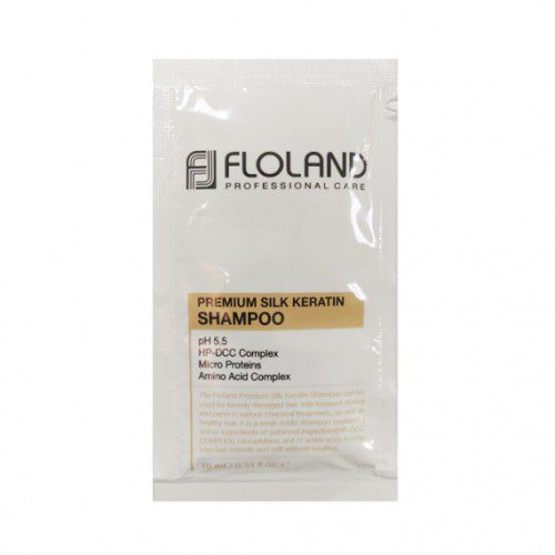 Floland Premium Silk Keratin Shampoo (6 мл) Пробник