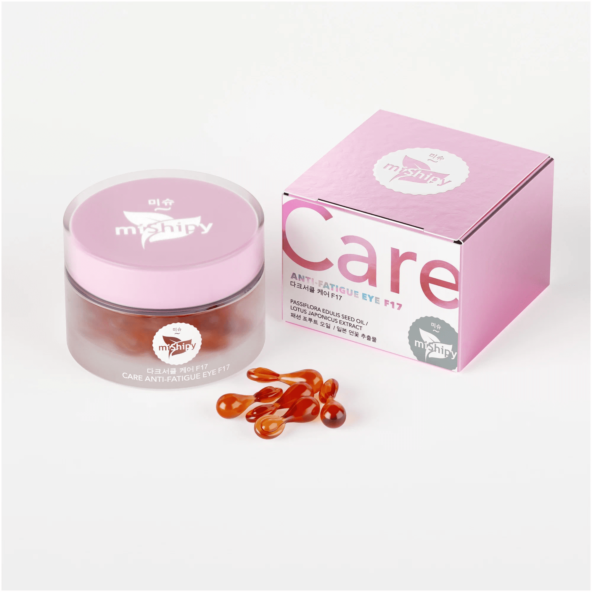 MISHIPY Сыворотка в капсулах/кожи вокруг глаз МАРАКУЙЯ&ЯПОНСКИЙ ЛОТОС Care Anti-Fatigue Eye F17 30шт