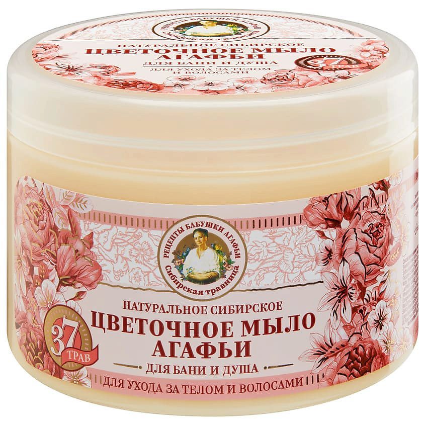 Рецепты бабушки Агафьи Травы И Сборы Агафьи д/бани Мыло "Цветочное мыло Агафьи" 500 мл