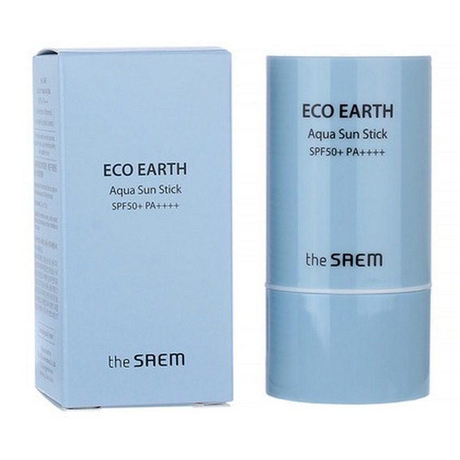 THE SAEM Увлажняющий солнцезащитный стик для лица/Eco Earth Aqua Sun Stick 22g SPF 50+ PA++++