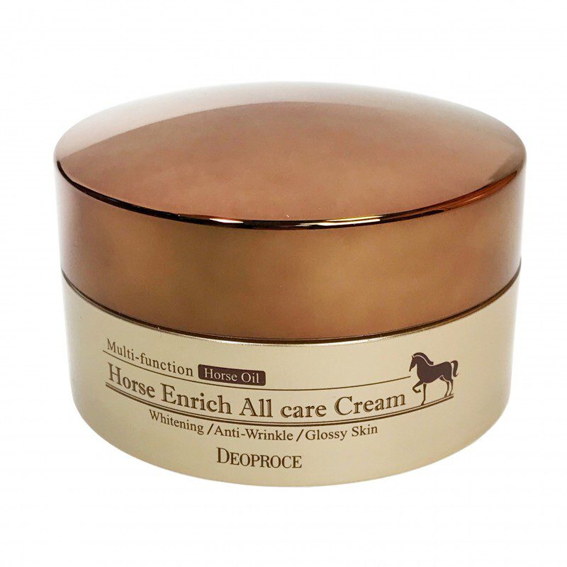 Deoproce Питательный крем для лица с лошадиным жиром Horse Enrich All Care Cream