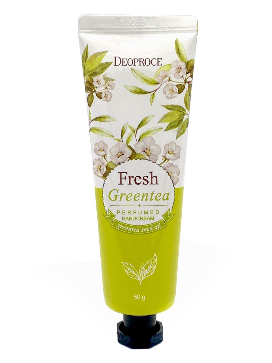Deoproce Крем для рук парфюмированный с зеленым чаем Fresh Greentea Perfumed Hand Cream