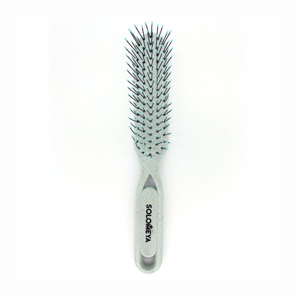 SOLOMEYA Расческа/распутывания сухих/влажных волос ЗЕЛЕНАЯ Detangler Hairbrush/Wet&Dry Hair Green