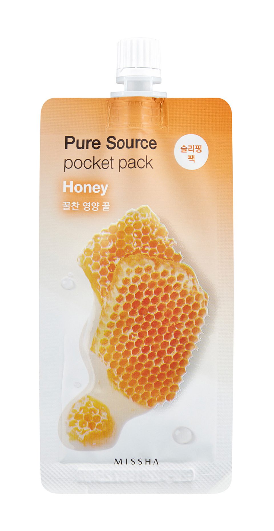 Missha Pure Source Ночная несмываемая маска для лица с экстрактом мёда,/Pocket Pack - Honey 10мл