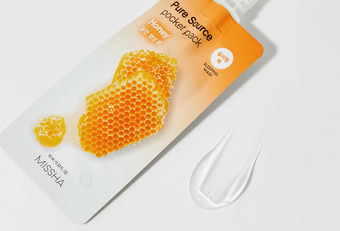 Missha Pure Source Ночная несмываемая маска для лица с экстрактом мёда,/Pocket Pack — Honey 10мл