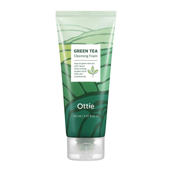 Ottie Green Tea Cleansing Foam Пенка для умывания с зеленым чаем (150 мл)