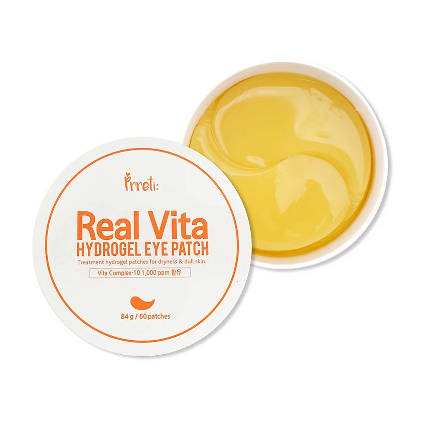 Prreti Патчи для глаз гидрогелевые с комплексом витаминов/Eye Patch Real Vita Hydrogel 60 шт Prreti Патчи для глаз гидрогелевые с комплексом витаминов/Eye Patch Real Vita Hydrogel 60 шт