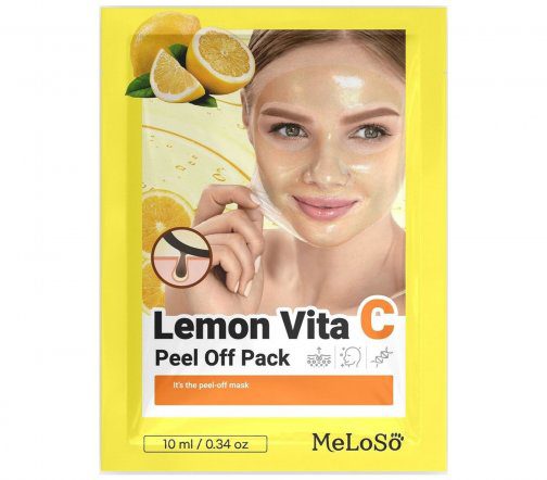 Meloso Pack Lemon Vita C Peel Off Маска-пленка с витамином С, 10 мл*1 шт