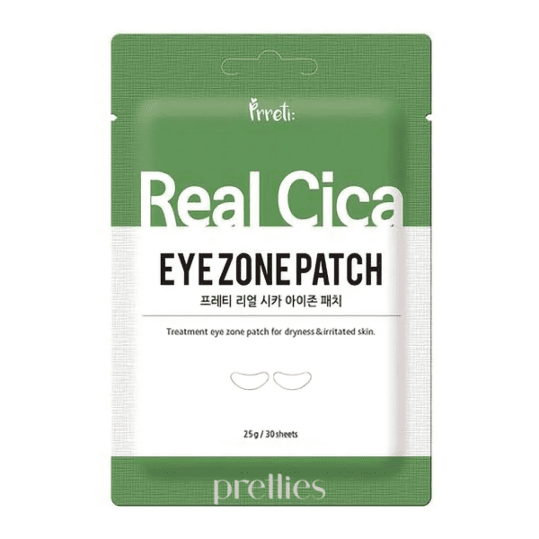 Prreti Патчи для глаз восстанавливающие против отечности с центеллой/Eye Zone Patch Real Cica 30 шт