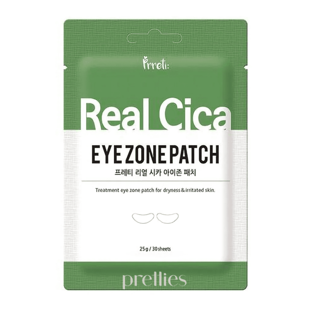 Prreti Патчи для глаз восстанавливающие против отечности с центеллой/Eye Zone Patch Real Cica 30 шт