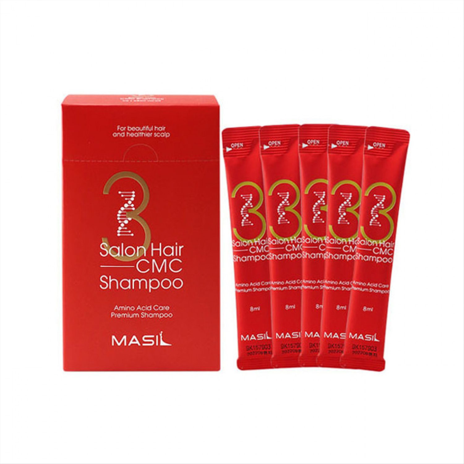 MASIL 3 SALON HAIR CMC SHAMPOO STICK POUCH  шампунь для волос с аминокислотами 8мл*1шт