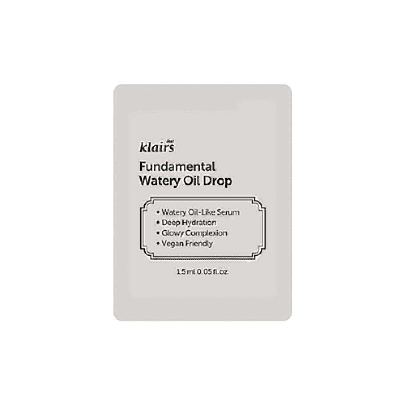 Dear, Klairs Пробник Сыворотка антиоксидантная для сияния Fundamental watery oil drop 1,5 мл