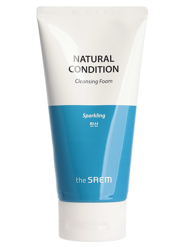 THE SAEM Natural Condition Sparkling Cleansing Foam Пенка для умывания c термальной водой 150 мл