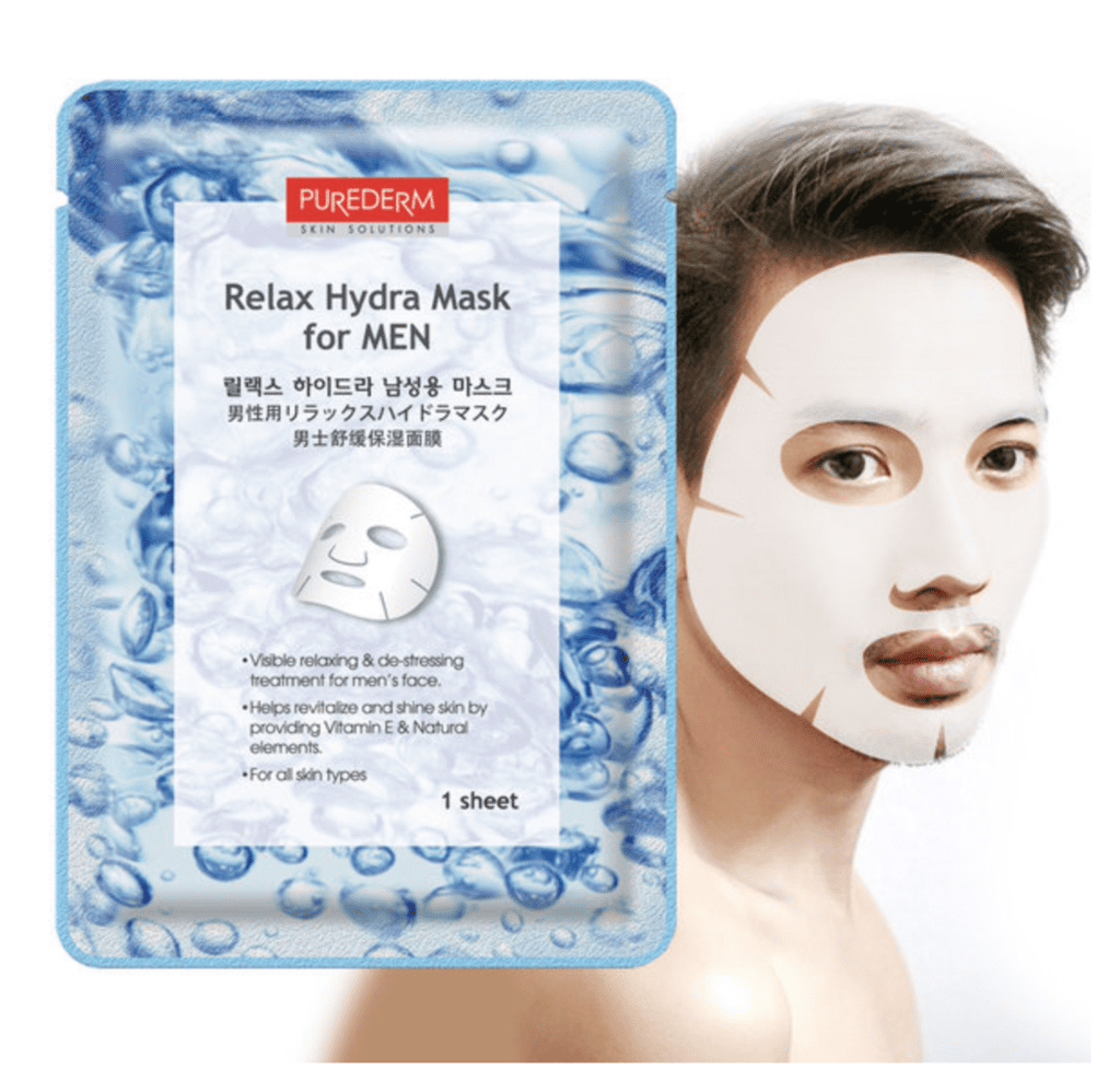 Purederm Увлажняющая тканевая маска для мужчин/Relax Hydra Mask for Men 18 мл