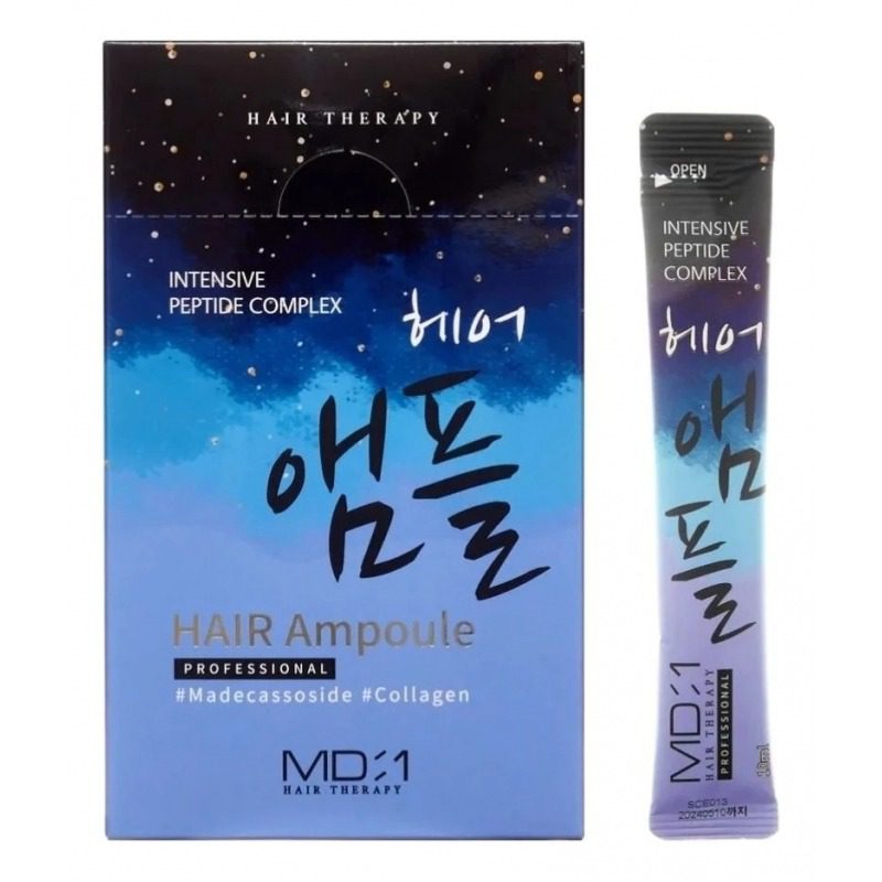 MED B Ампулы/поврежд волос ПЕПТИДНЫЙ КОМПЛЕКС MD-1 Intensive Peptide Complex Hair Ampoule 10мл*1шт