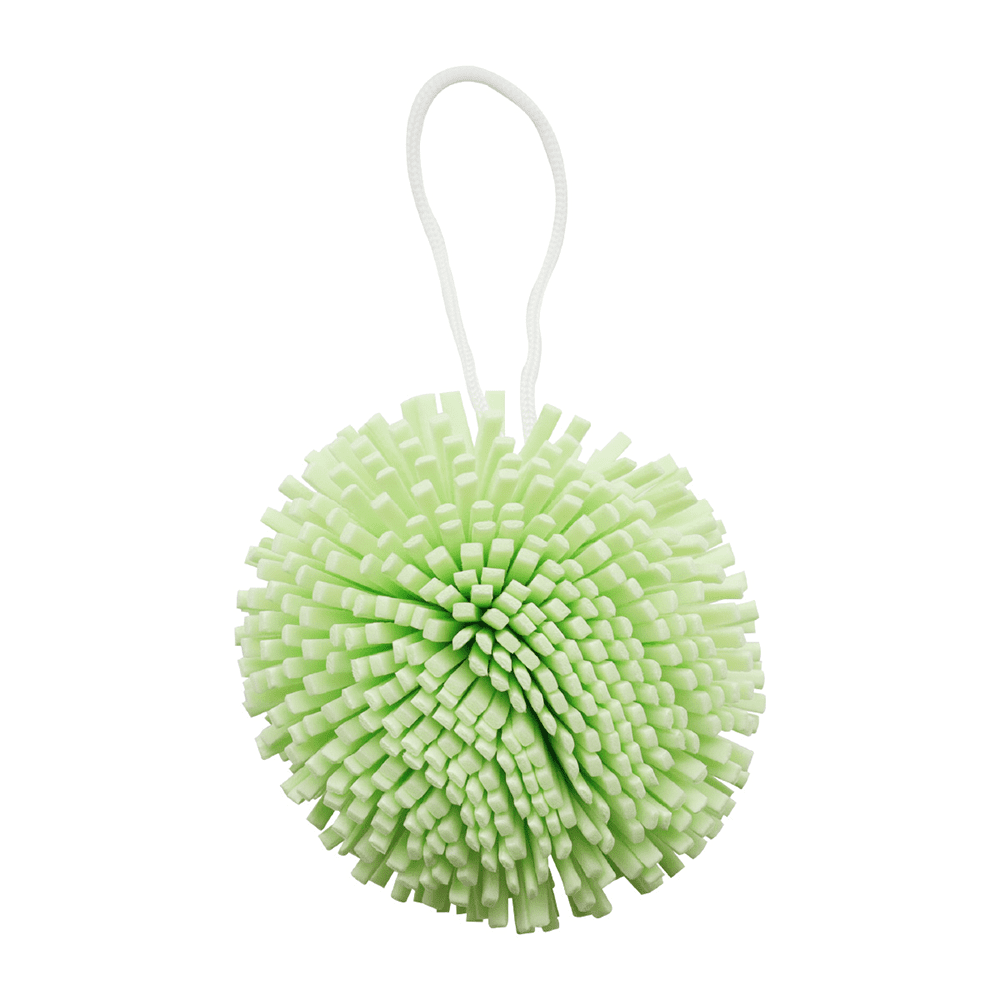 SOLOMEYA Мочалка-спонж для тела ЗЕЛЕНАЯ Bath Sponge Green