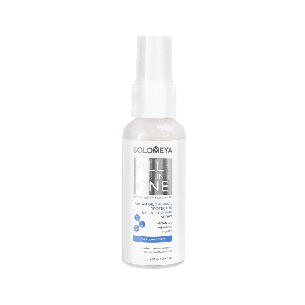 SOLOMEYA Спрей-термозащита/волос АРГАНОВОЕ МАСЛО Argan Oil Thermal Protector&Conditioning Spray 50мл