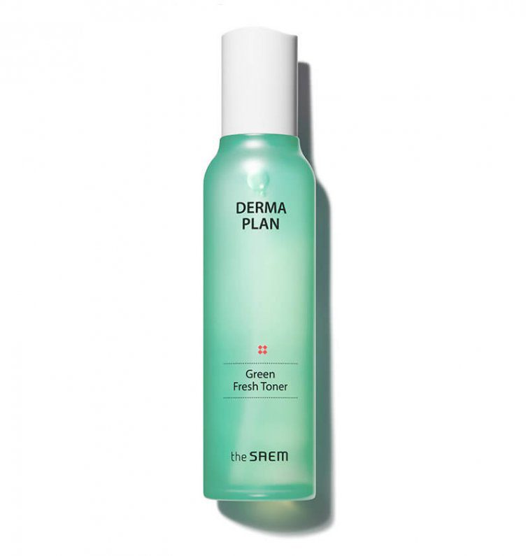 THE SAEM Тонер для лица для чувствительной кожи Derma Plan Green Fresh Toner 155 мл