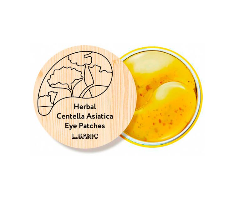 L.Sanic Гидрогелевые патчи с экстрактом центеллы Centella asiatica hydrogel eye patches