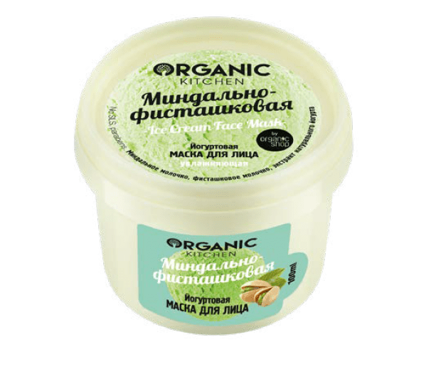 NS Organic Kitchen Йогуртовая маска для лица "Миндально-фисташковая", 100 мл
