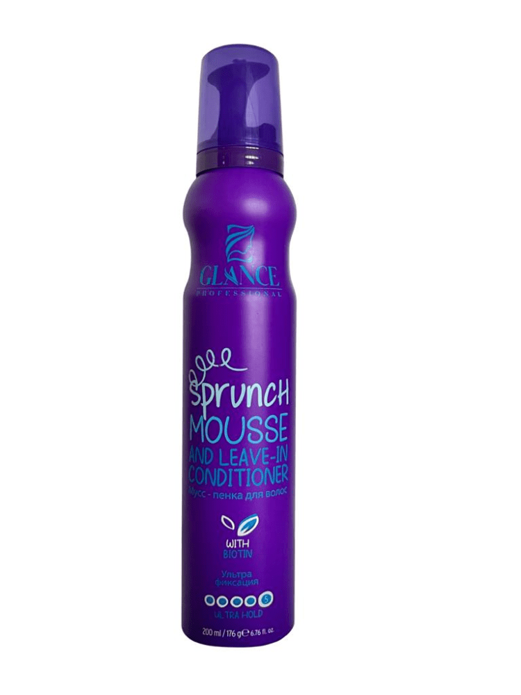 GLANCE Мусс-пенка для волос УЛЬТРА ФИКСАЦИЯ Biotin, 200 мл