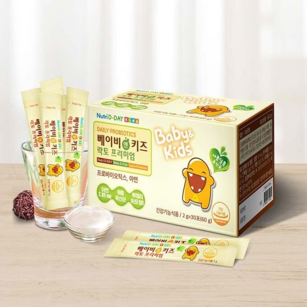 Nutri D-Day Baby&Kids Lacto Premium Daily Probiotics Детские лактобактерии и пробиотики, 2гр * 30шт