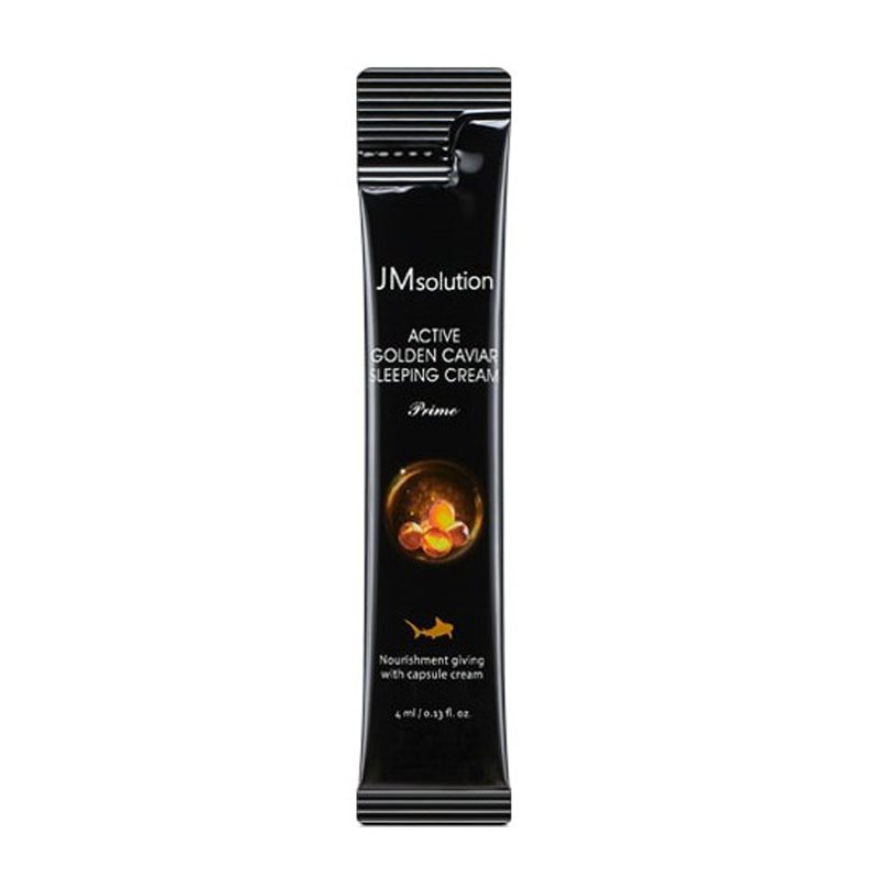 JM solution Active Golden Caviar Sleeping Cream Prime Ночная маска с золотом и икрой 1шт*4ml