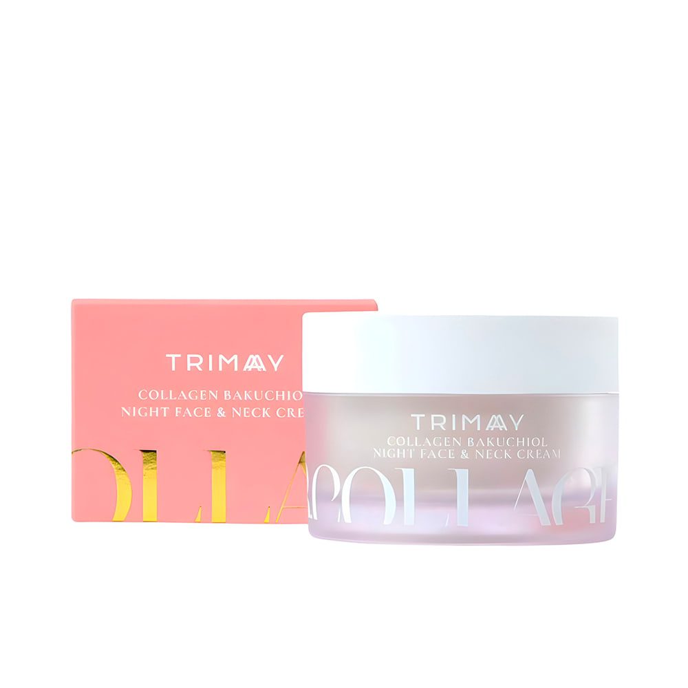 TRIMAY Ночной крем для лица и шеи с бакучиолом Collagen Bakuchiol Night Face & Neck Cream
