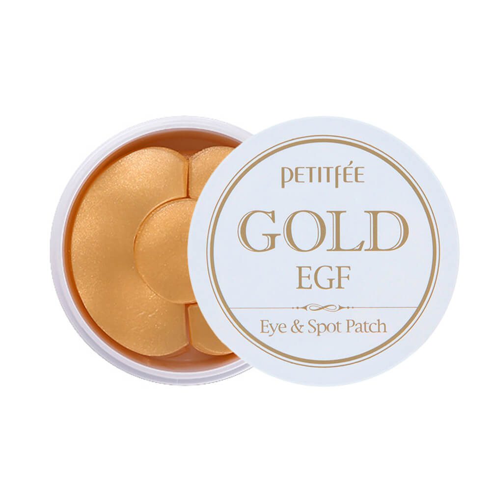 Petitfee Гидрогелевые патчи для век и межбровья с золотом и EGF / Gold EGF Eye and Spot Patch, 60шт