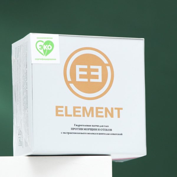 ELEMENT Гидрогелевые патчи для глаз КОЗЬЕ МОЛОКО и ЦЕНТЕЛЛА АЗИАТСКАЯ, 60 шт., 85 гр.