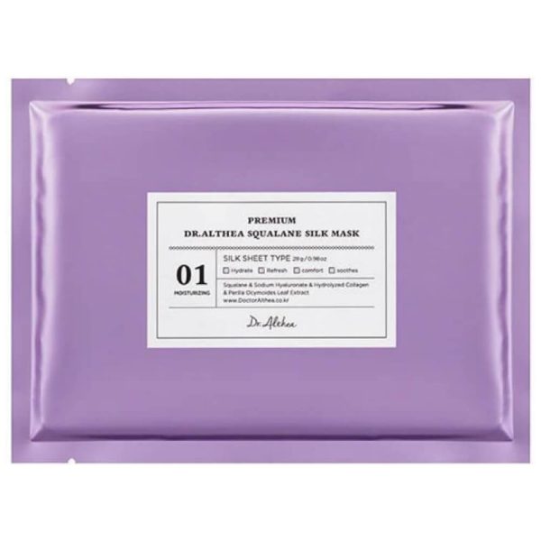DR.ALTHEA Тканевая маска для лица СКВАЛАН Premium Dr. Althea Squalane Silk Mask 28г*1шт