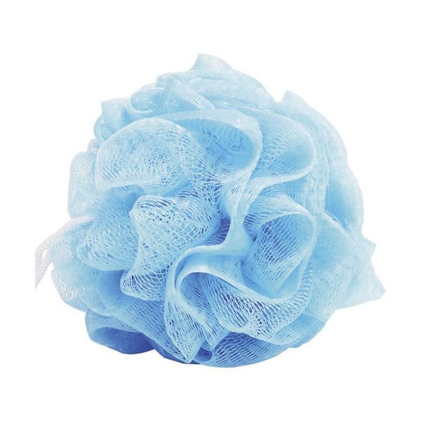 SANGBO CLEAN&BEAUTY Мочалка для душа Flower shower ball голубой цветок